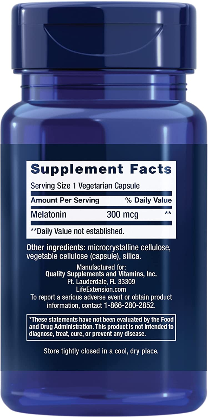 Melatonin 300 Mcg – Sleep Supplement – for Restful Sleep, Immune Function, Hormone Balance, and Anti-Aging. Gluten-Free – Non-Gmo – 100 Vegetarian Capsules