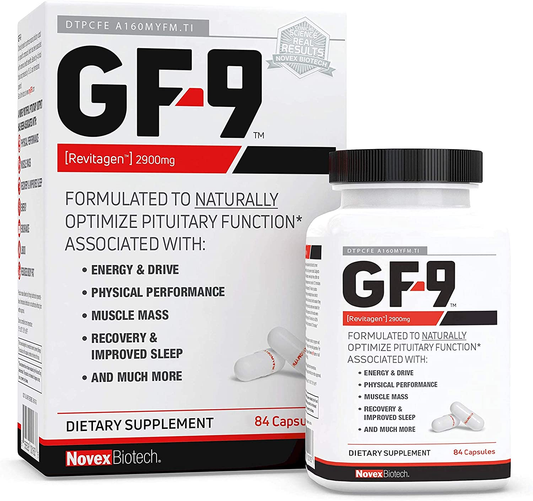 GF-9 – 84 Count - Supplements for Men - Male Supplements - Boost Critical Peptide That Supports Energy, Drive, Physical Performance, 21-Day Supply