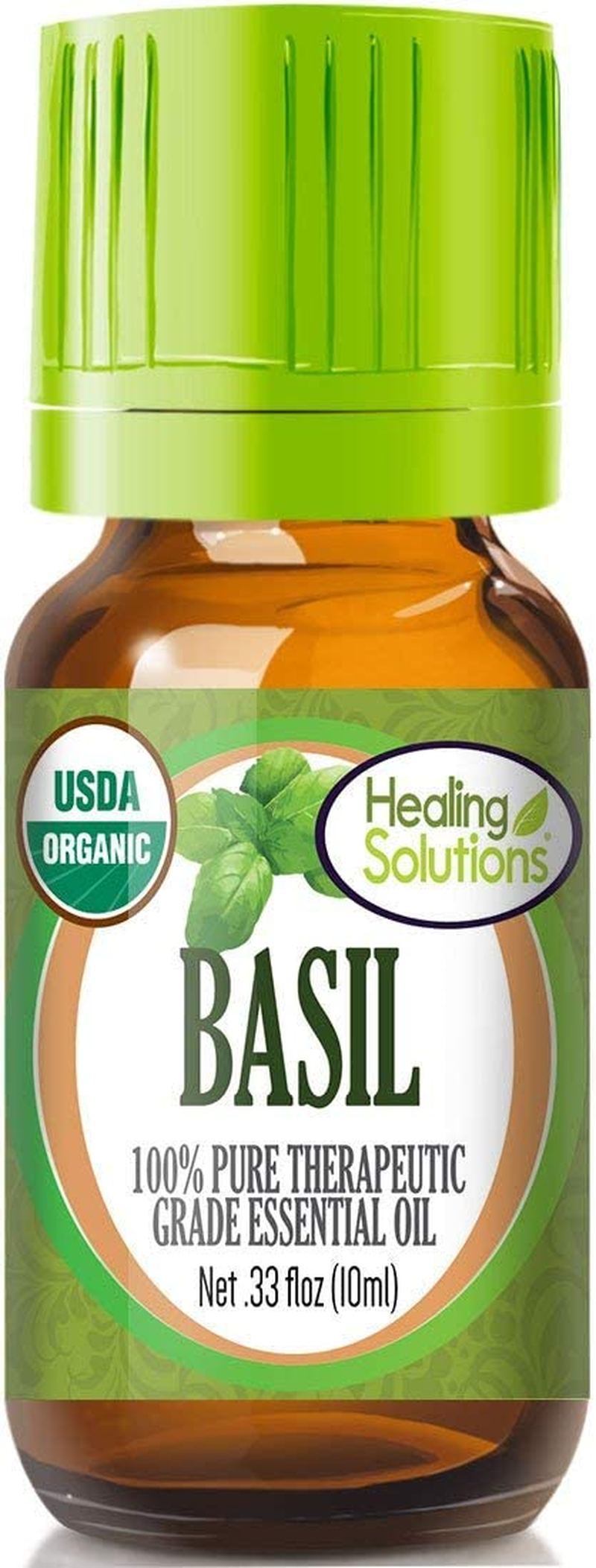 Organic 10Ml Oils - Basil Essential Oil - 0.33 Fluid Ounces