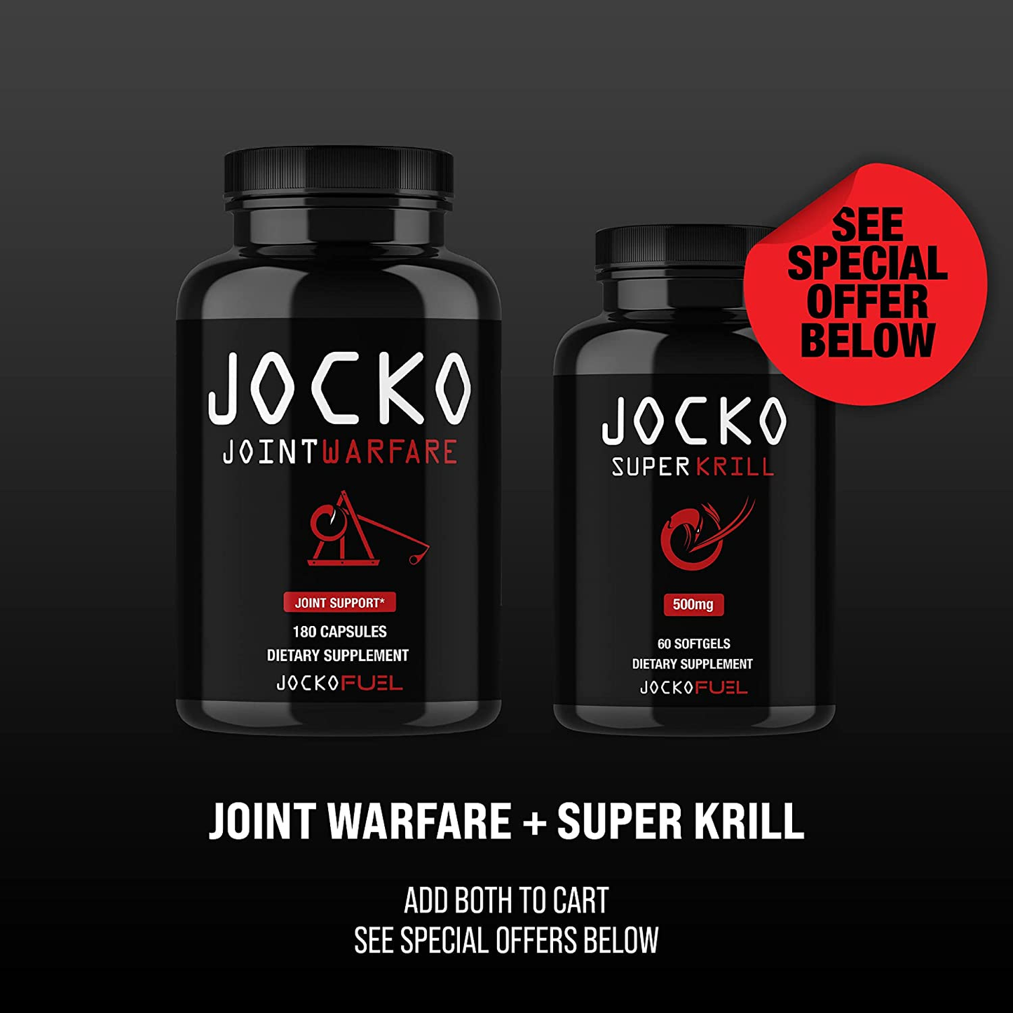 Jocko Joint Warfare Supplement - Curcumin, Tumeric, Glucosamine, MSM, Boswellia, Quercetin - Contains anti Inflammatory Compounds - Supports Joint Mobility, Healing, and Pain Relief - 60 Servings