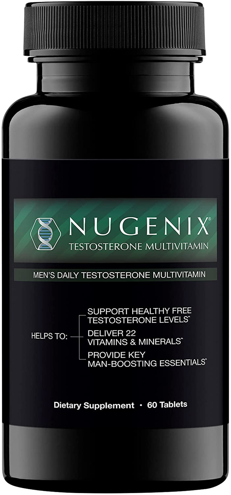 Men'S Daily Testosterone Multivitamin - 19 Vitamins and Minerals, Supports Free Testosterone