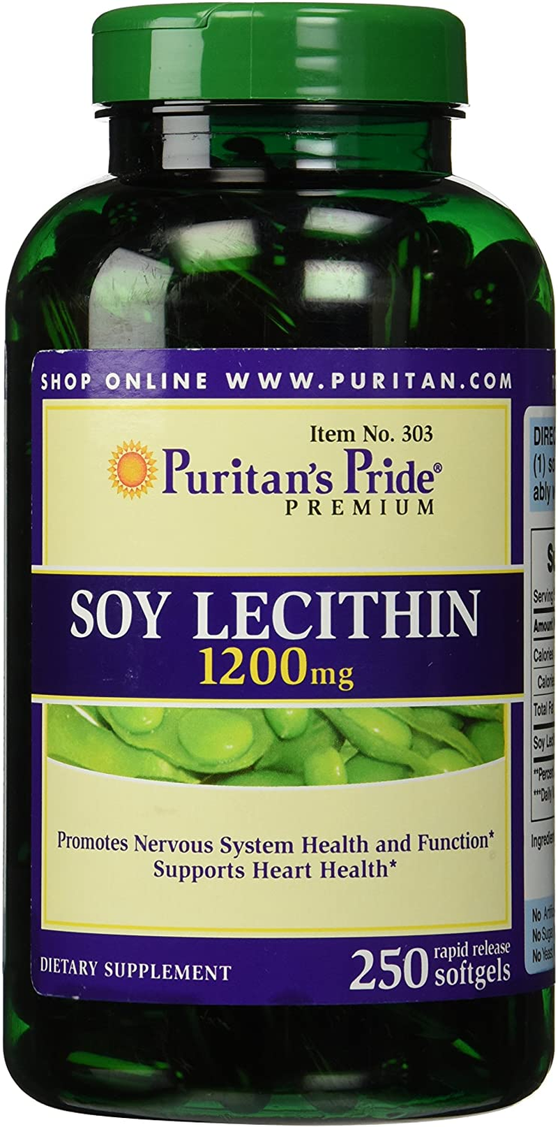 Puritan'S Pride Soy Lecithin 1200 Mg, 250Count