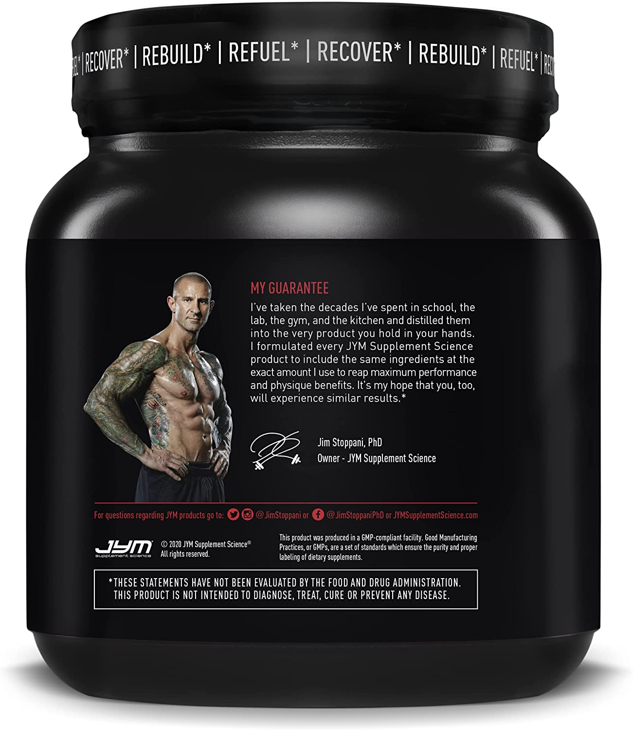 Post JYM Active Matrix - Post-Workout with Bcaa'S, Glutamine, Creatine HCL, Beta-Alanine, and More |  | Natural Lemon Lime Flavor, 30 Servings,1.25 Pound