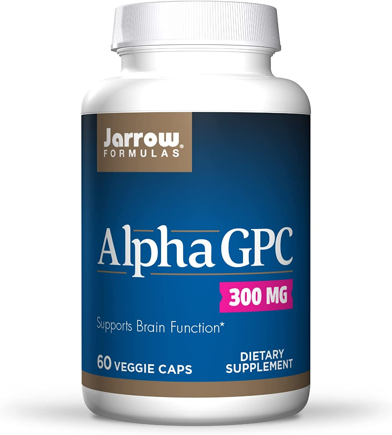 Alpha GPC 300 Mg - 60 Veggie Caps - Supports Brain Function - up to 60 Servings