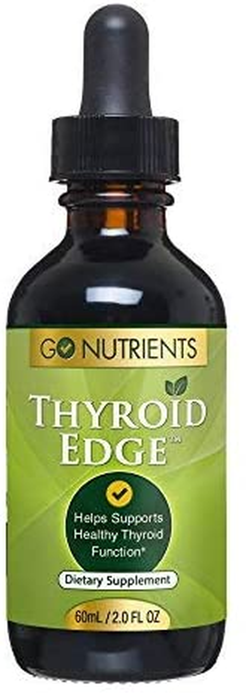 Thyroid Edge - Organic Thyroid Support Supplement & Metabolism Booster for Improved Energy & Focus with Stinging Nettle, Kelp, Bladderwrack & More - 2 Oz