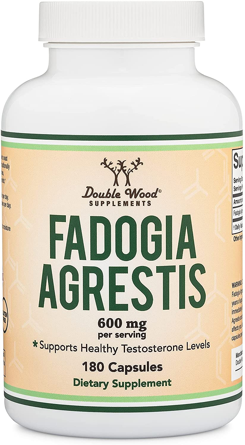 Fadogia Agrestis 600Mg per Serving (180 Capsules) Powerful Extract to Support Healthy Testosterone Levels and Athletic Performance (Manufactured and Tested in the USA) by