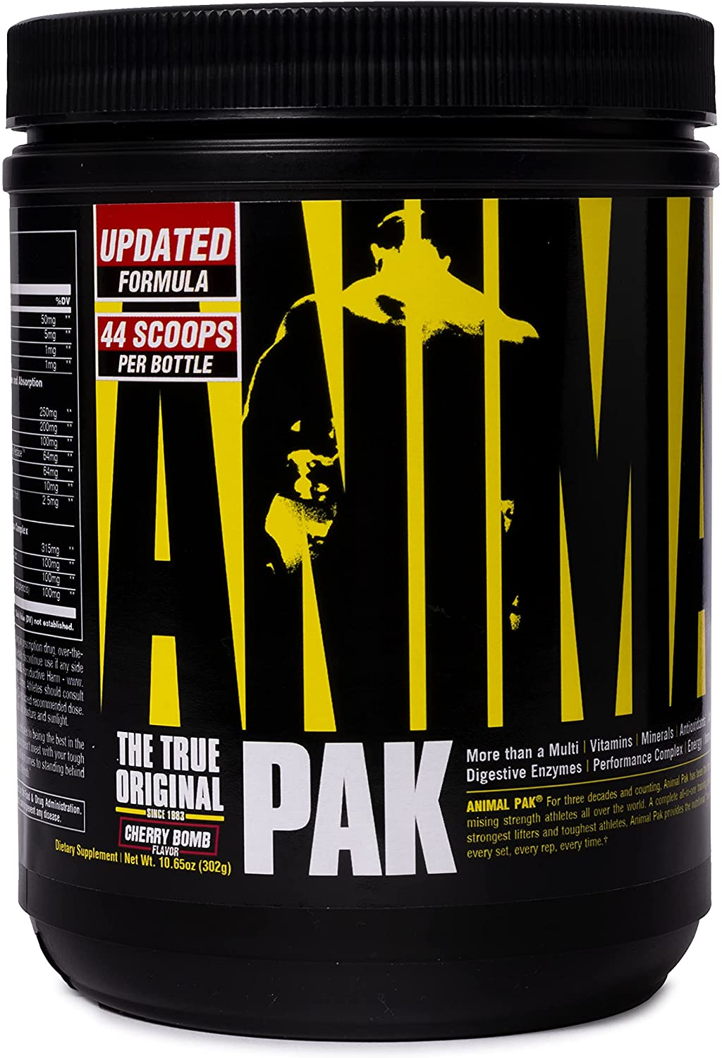 Pak - the Complete All-In-One Training Pack - Multivitamins, Amino Acids, Performance Complex and More - for Elite Athelets and Bodybuilders - Cherry - 44 Scoops