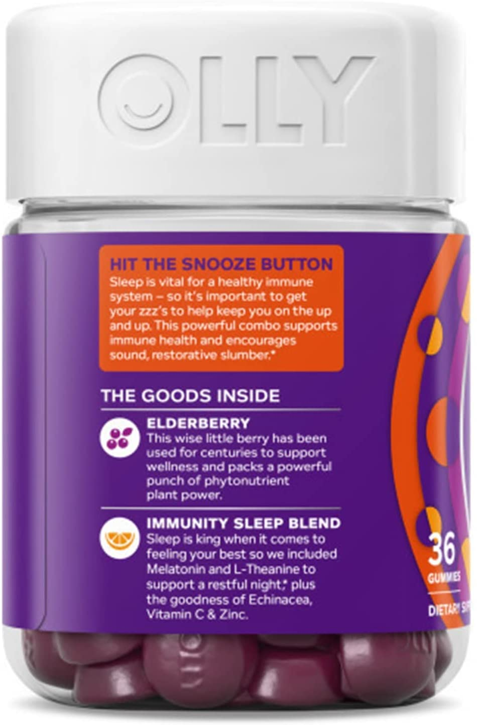 Immunity Sleep + Elderberry Gummies - 36Ct