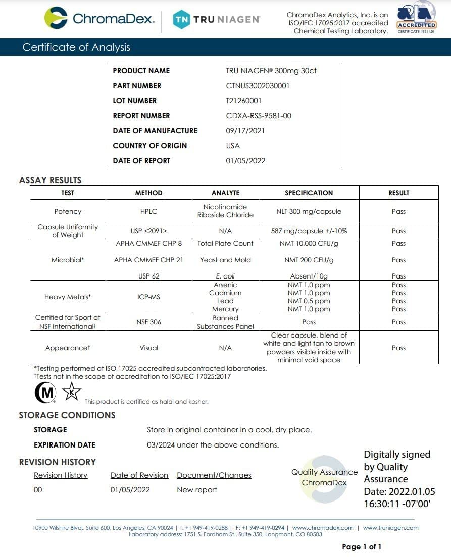 Multi Award Winning Patented NAD+ Booster Supplement More Efficient than NMN - Nicotinamide Riboside for Cellular Energy Metabolism & Repair. Vitality, Muscle Health, Healthy Aging - 30Ct/300Mg