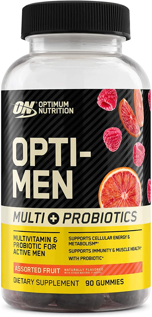 Opti-Men Multivitamin & Probiotics Gummies, 90 Count