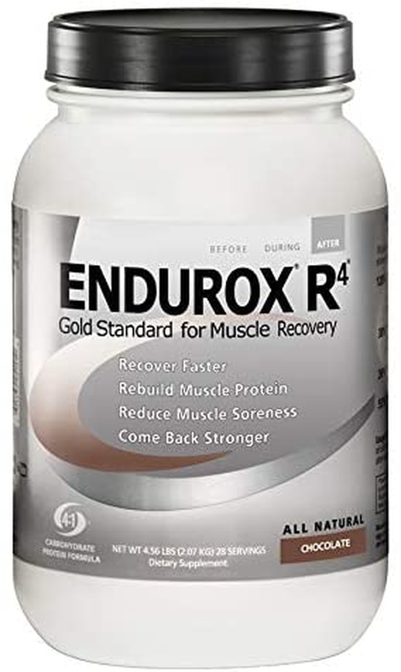 Pacifichealth  R4, Post Workout Recovery Drink Mix with Protein, Carbs, Electrolytes and Antioxidants for Superior Muscle Recovery, Net Wt. 4.56 Lb, 28 Serving (Chocolate)