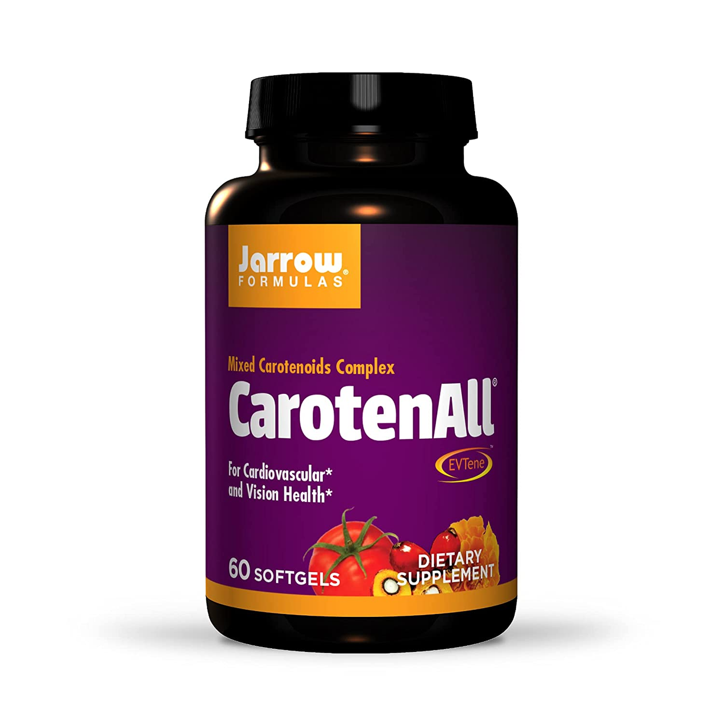 Carotenall Provides Seven Major Carotenoids, Equivalent to Five Servings of Fruits & Vegetables, Cardiovascular & Vision Health Support, White, 60 Count