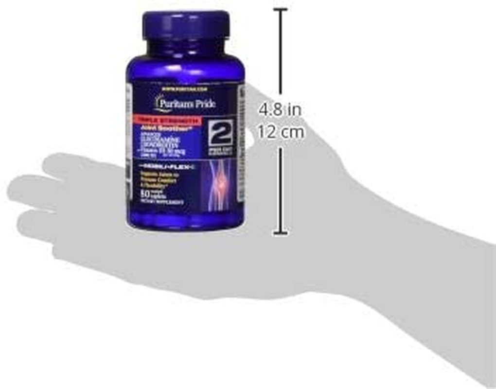 Triple Strength Glucosamine Chondroitin with Vitamin D3 Caplets, 80 Count