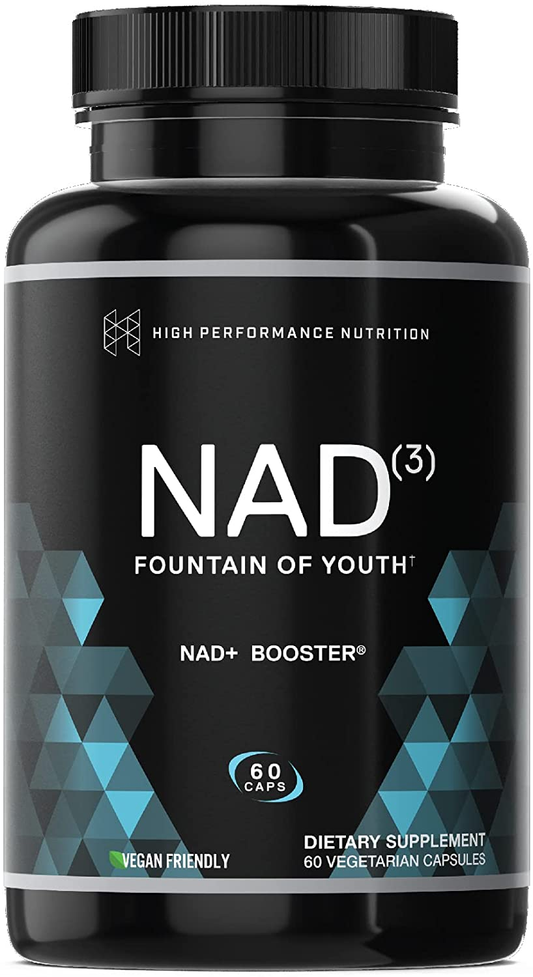 NAD+ Booster (NAD3), anti Aging Cell Booster, NRF2 Activator, Nicotinamide Riboside Alternative, True NAD Supplement Cell Regenerator Provides Natural Energy, Longevity, and Cellular Health (60 Veggie Capsules, 1 Month Supply)