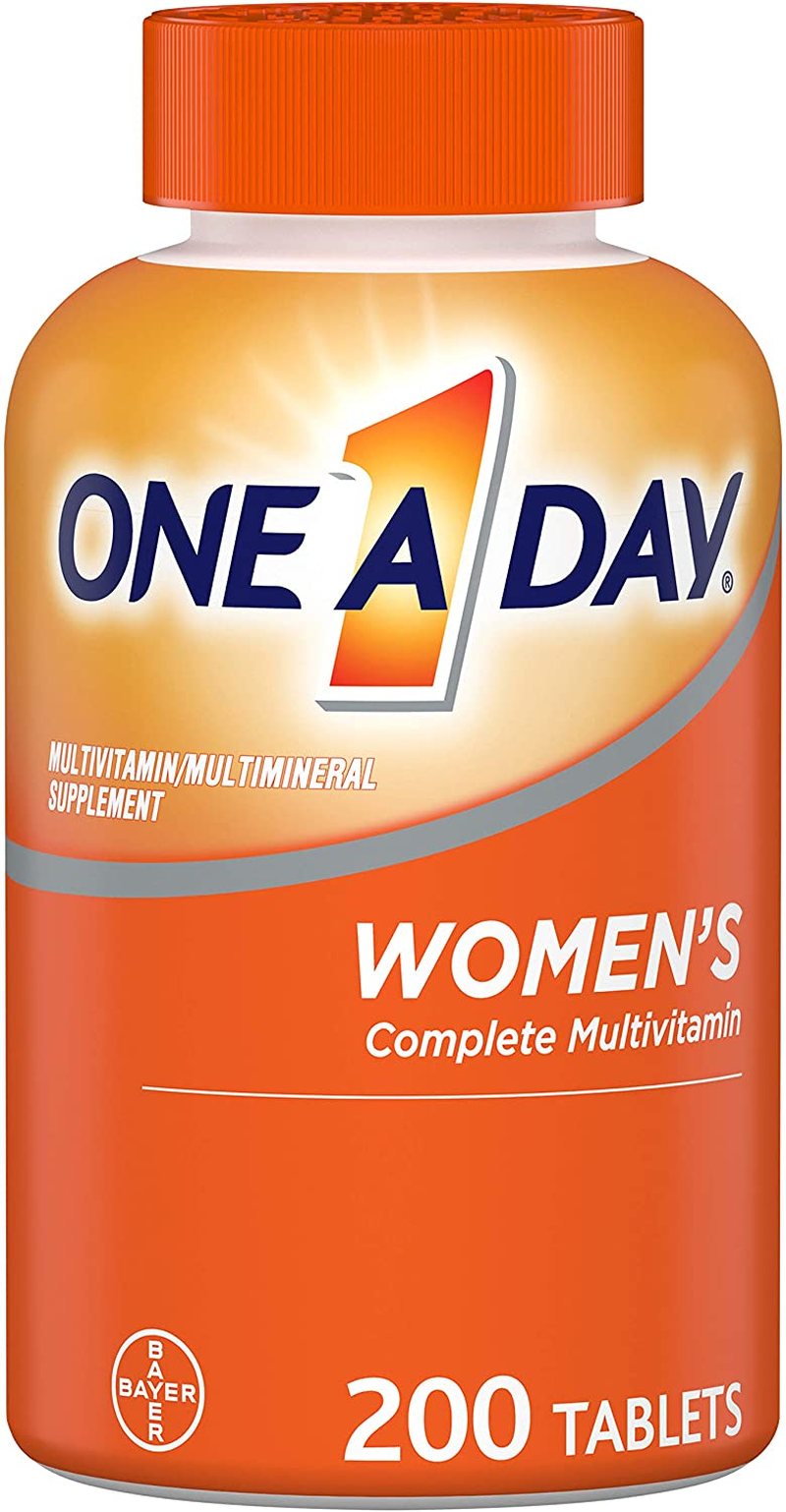 Women’S Multivitamin, Supplement with Vitamin A, Vitamin C, Vitamin D, Vitamin E and Zinc for Immune Health Support, B12, Biotin, Calcium & More, 200 Count