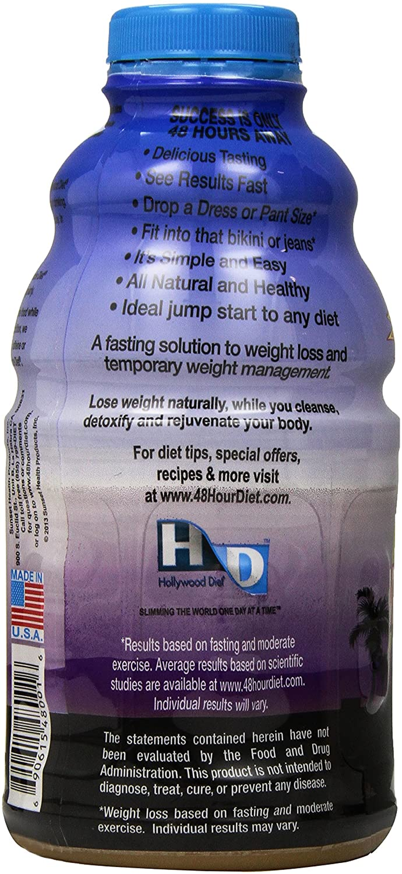 Hollywood 48-Hour Miracle Diet Bottles, 32 Fl. Oz (Pack of 2)