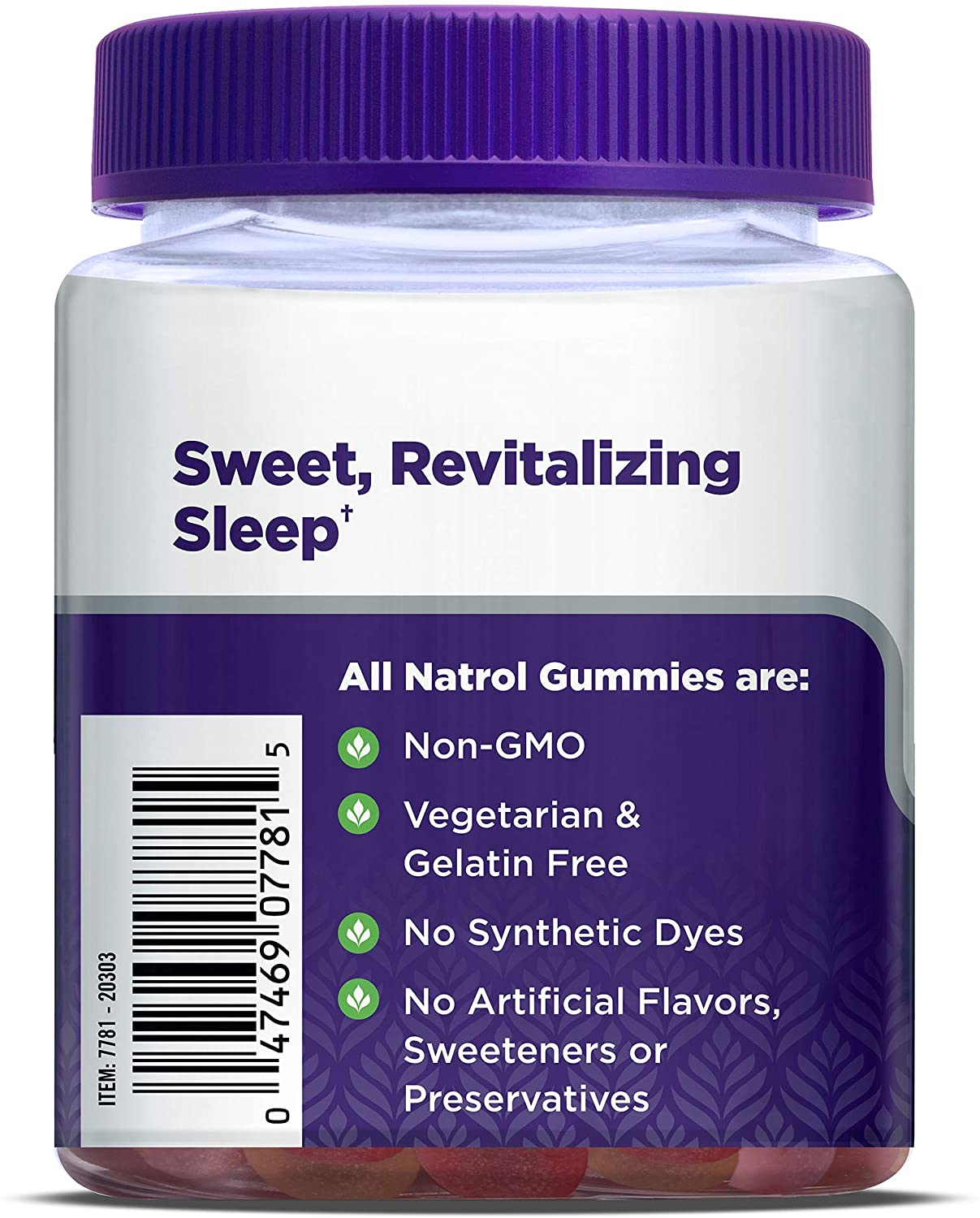 Sleep+ Beauty Melatonin Biotin and Vitamin E 100% Drug Free Gummy Raspberry Flavor Sleep Aid Gummies, 60 Count