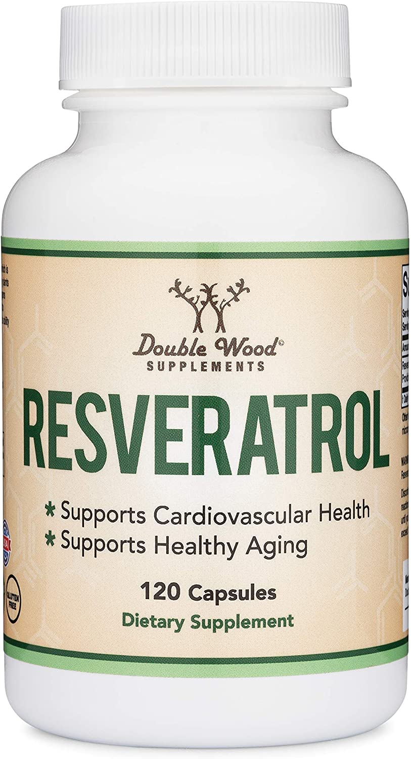 Resveratrol 500Mg per Serving, 120 Capsules (Natural Resveratrol Polygonum Root Extract Providing 50% Trans-Resveratrol) Healthy Aging Support by