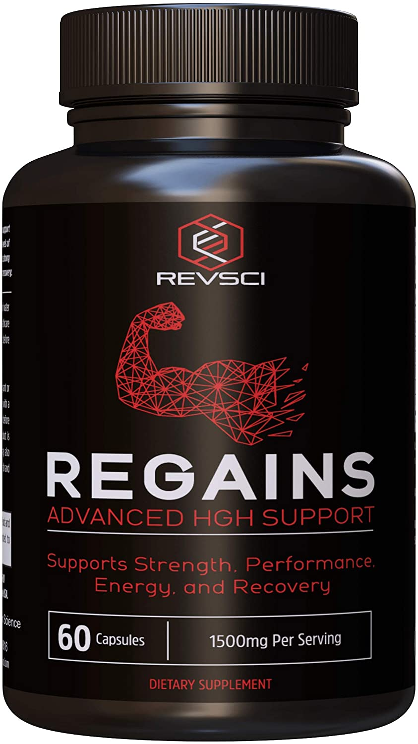 HGH Supplements for Men - Regains Naturally Stimulate Human Growth Hormone for Men - HGH for Men, Muscle Building, Muscle Growth Supplements for Men & Women, Amino Acid & Bovine Colostrum, 60 Capsules