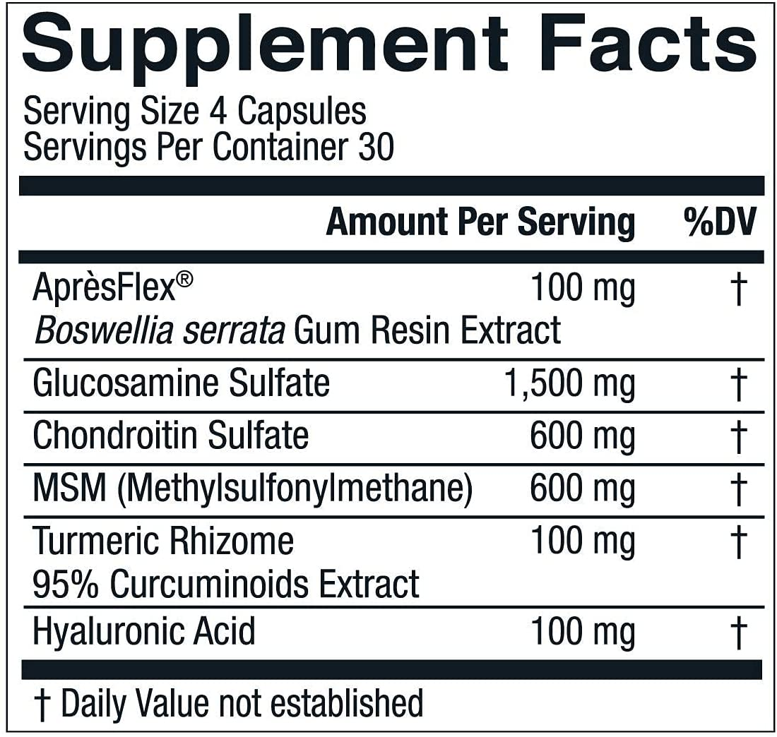 Glucosamine Chondroitin with MSM, Hyaluronic Acid, and More - Movewell by Livewell | Joint Health Supplement