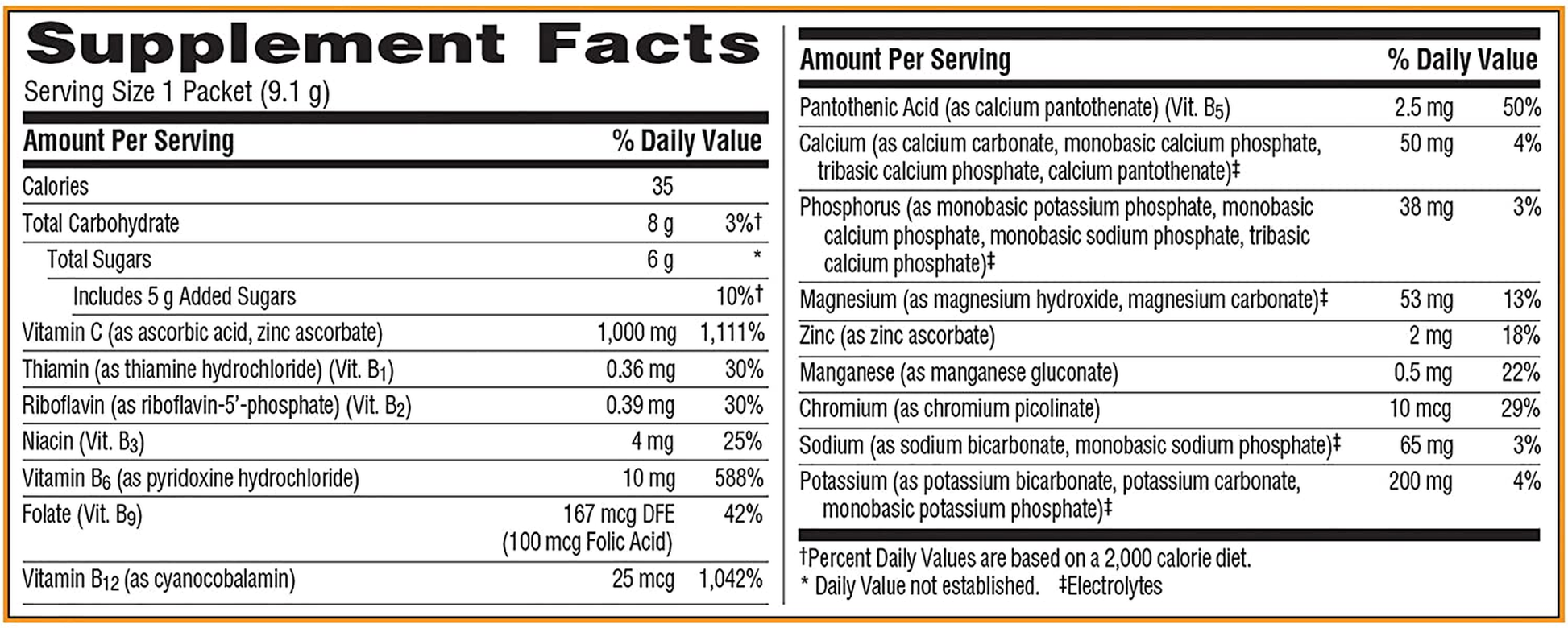 1000Mg Vitamin C Powder, with Antioxidants, B Vitamins and Electrolytes, Immunity Supplements for Immune Support, Caffeine Free Fizzy Drink Mix, Raspberry Flavor - 30 Count/1 Month Supply