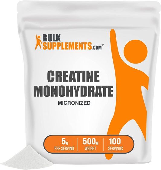 Creatine Monohydrate Powder - Creatine Powder - Muscle Building Supplements - Creatine Supplements - Pre Workout Women - Micronized Creatine (500 Grams - 1.1 Lbs)