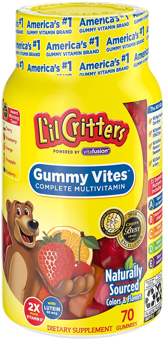 L'Il Critters Gummy Vites, 70 Ct