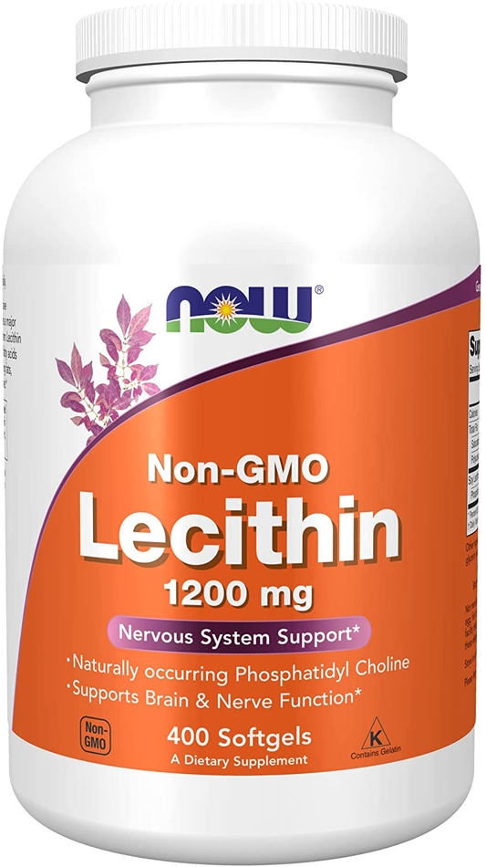 Supplements, Lecithin 1200 Mg with Naturally Occurring Phosphatidyl Choline, 400 Softgels