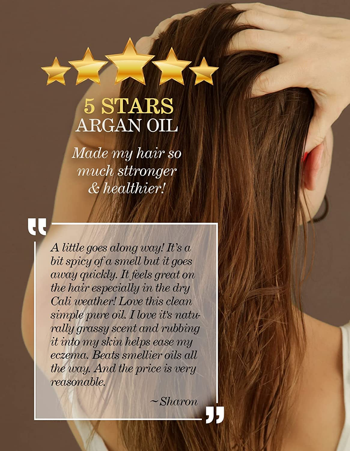 100% Pure! Argan Oil – Great for Strengthening Hair – Hydration for Skin Care – Add to Creams, Serums and Shampoos – 30ML