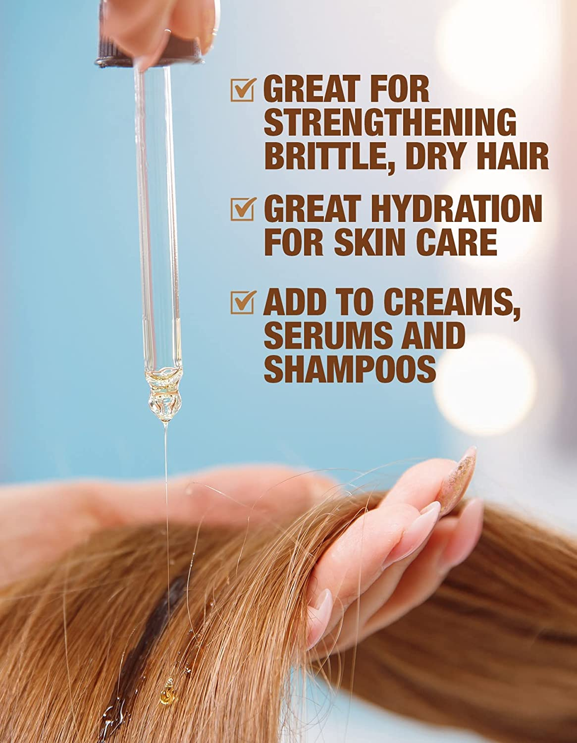 100% Pure! Argan Oil – Great for Strengthening Hair – Hydration for Skin Care – Add to Creams, Serums and Shampoos – 30ML