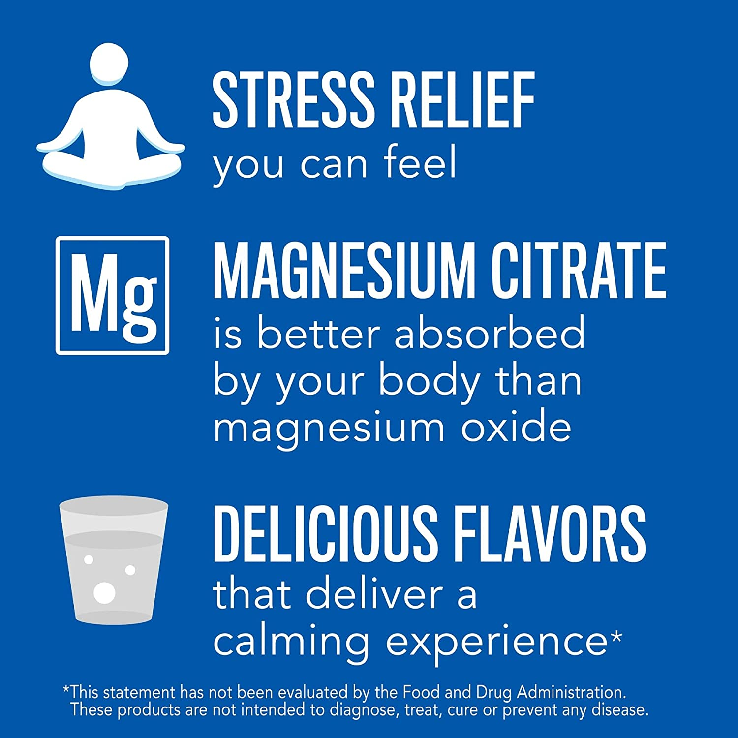 Calm, Magnesium Citrate Supplement Powder, Anti-Stress Drink Mix, Cherry, 16 Ounces (Package May Vary)