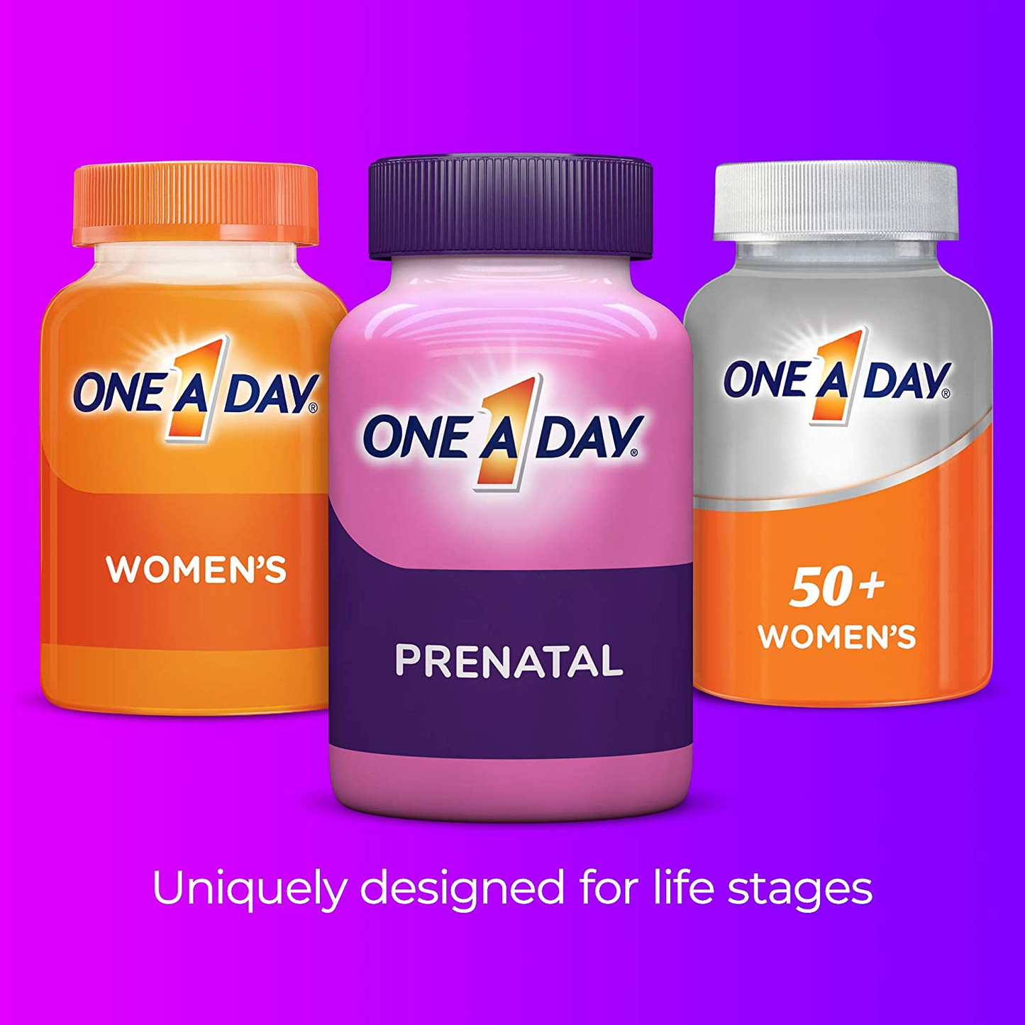 Women'S Prenatal 1 Multivitamin, Supplement for Before, During, and Post Pregnancy, Including Vitamins A, C, D, E, B6, B12, and Omega-3 DHA, 90 Count