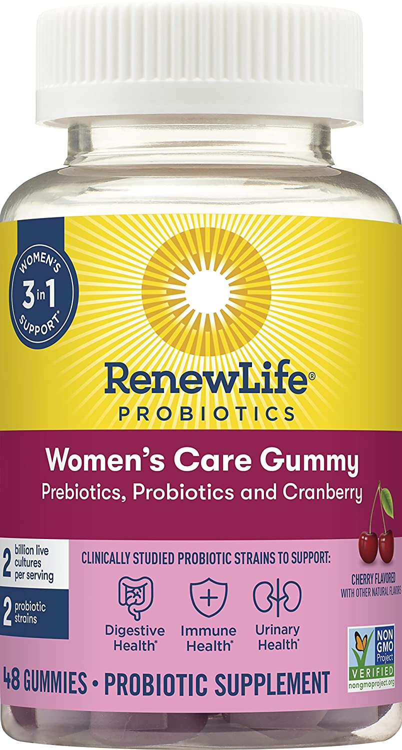 Womens Care Gummy with Prebiotics, Probiotics and Cranberry; 48Ct. (Pack May Vary) (Package May Vary)