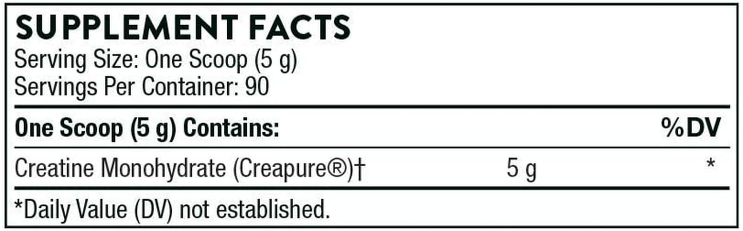 Thorne Creatine - Amino Acid Creatine Powder - Supports Muscle Performance, Cellular Energy Production & Cognitive Function - Gluten-Free - Unflavored - NSF Certified for Sport - 16 Oz - 90 Servings