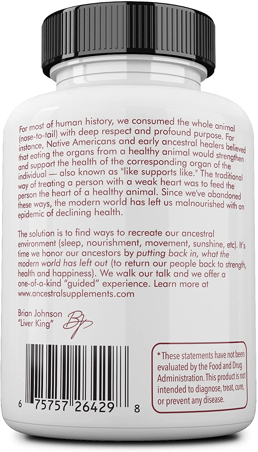 Grass Fed Bone and Marrow — Whole Bone Extract (Bone, Marrow, Cartilage, Collagen). See Other Ingredients.