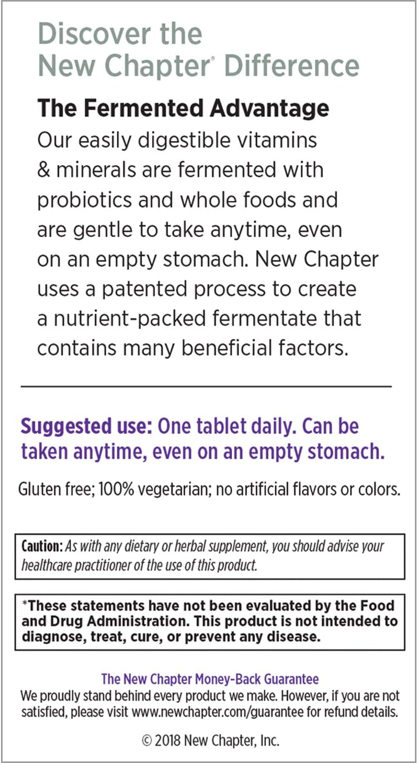 Men'S Multivitamin + Immune Support - Every Man'S One Daily 40+, Fermented with Probiotics + Whole Foods + Saw Palmetto + B Vitamins + Vitamin D3 + Organic Non-Gmo Ingredients - 48 Ct