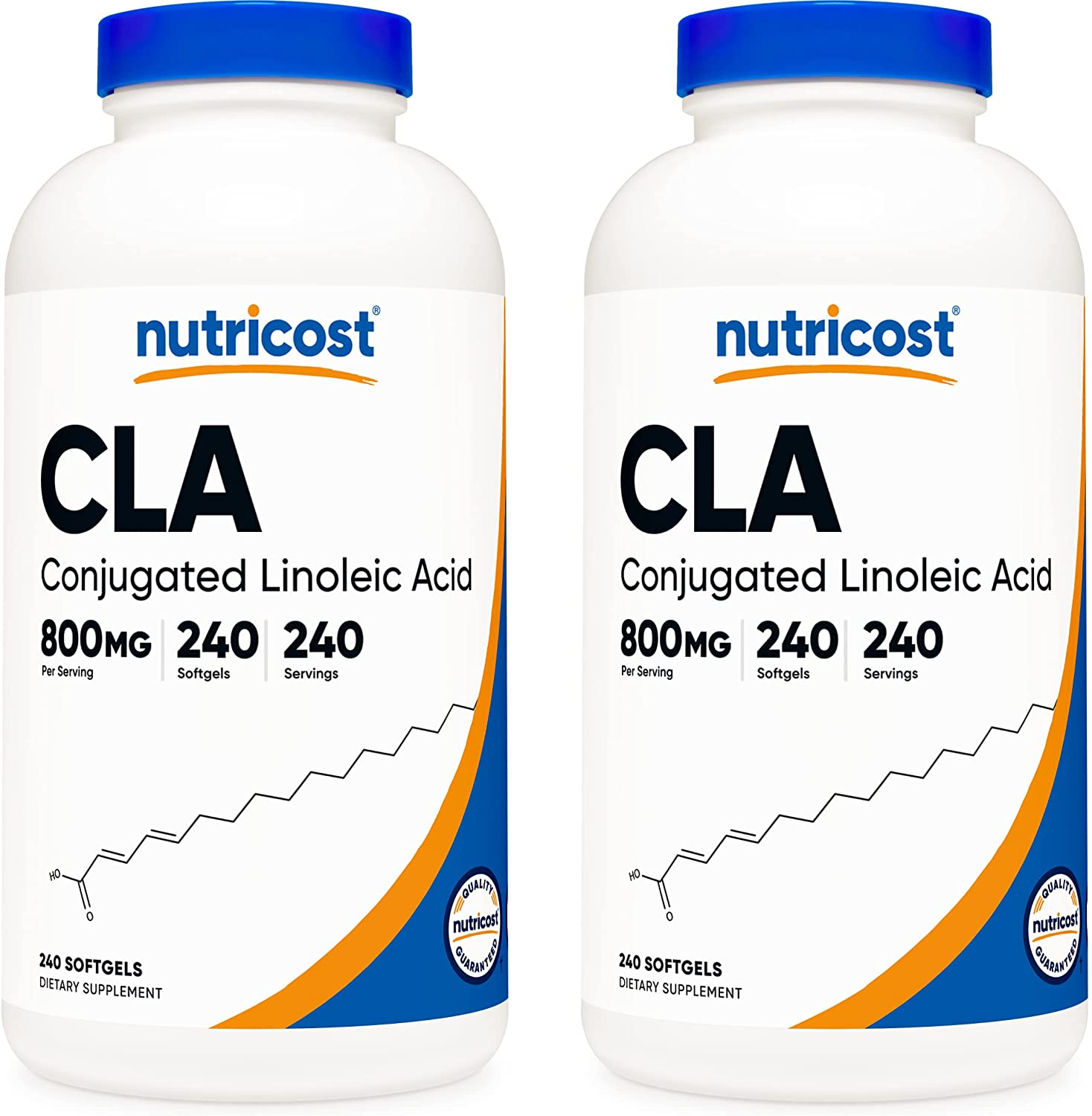 CLA (Conjugated Linoleic Acid) 800Mg, 240 Softgels (2 Bottles)