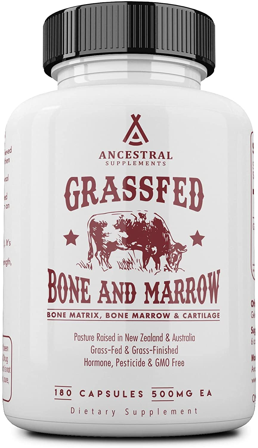 Grass Fed Bone and Marrow — Whole Bone Extract (Bone, Marrow, Cartilage, Collagen). See Other Ingredients.