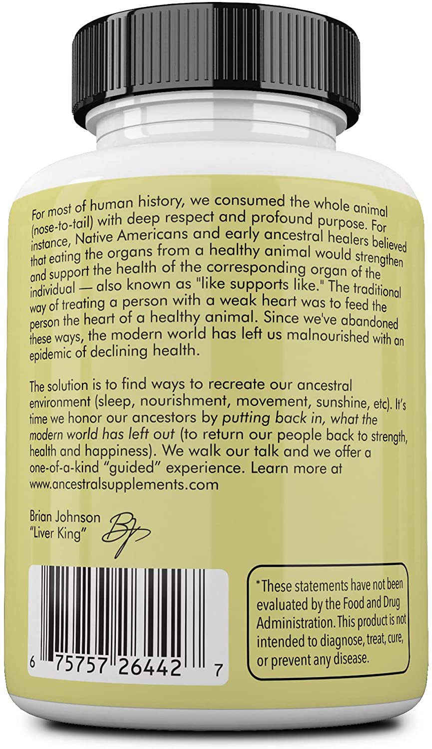 Grass Fed Tallow Capsules — Based on the Native Wisdom of Our Early Ancestors, Tallow Provides the Same Nourishing Kidney Fat (Suet) That Our Ancestors Selectively Hunted.