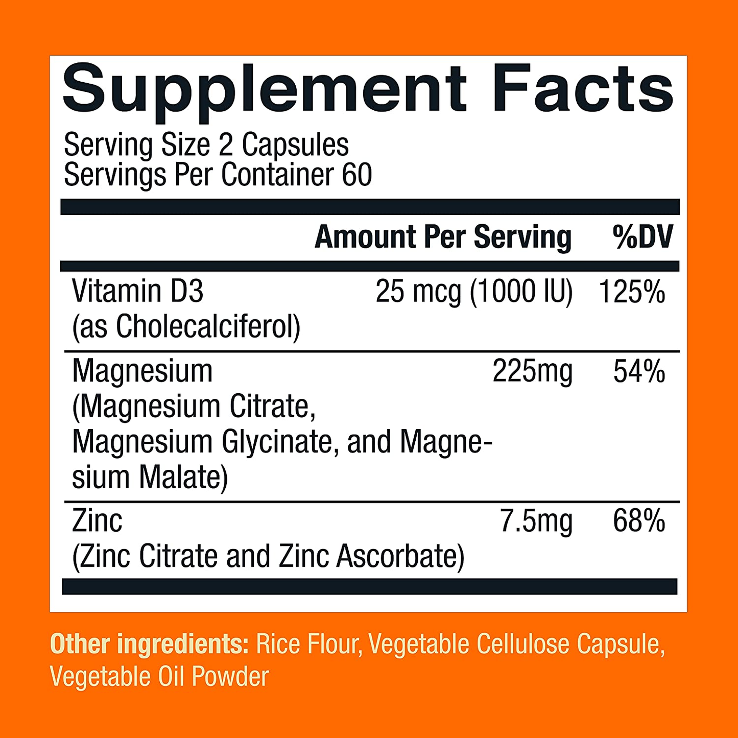 Magnesium Zinc & Vitamin D3 - Most Bioavailable Forms of Magnesium - Malate, Glycinate, Citrate - Magwell by Livewell | Bone & Heart Health, Immune System Support - 120 Capsules