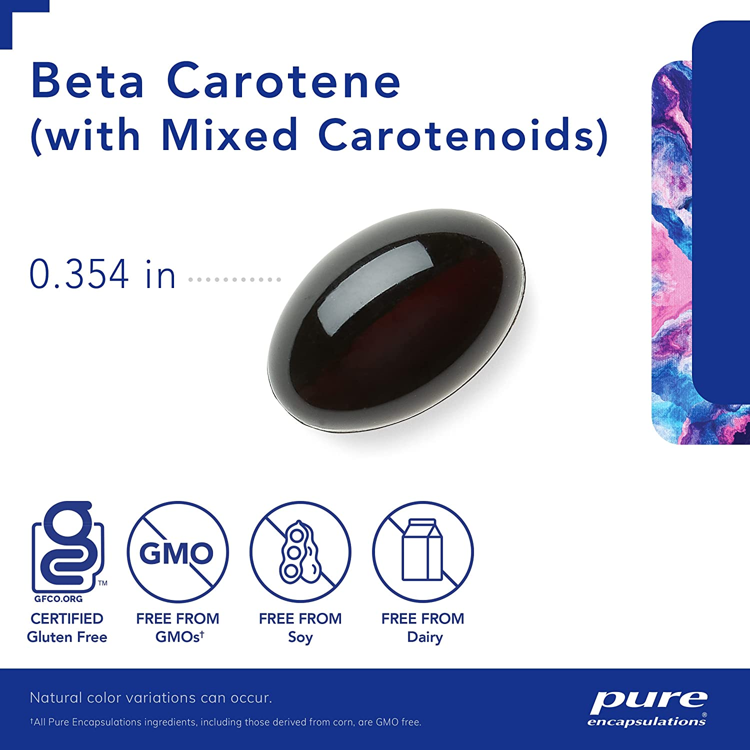 - Beta Carotene (With Mixed Carotenoids) - Hypoallergenic Antioxidant and Vitamin a Precursor Supplement - 90 Softgel Capsules