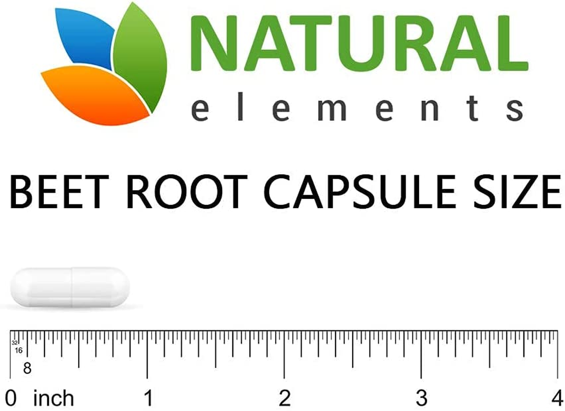 Beet Root Capsules - 1200Mg per Serving - 200 Beet Root Powder Capsules - Beetroot Powder Supports Blood Pressure, Athletic Performance, Digestive, Immune System (Pure, Non-Gmo & Gluten Free)