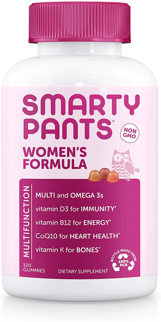 Women’S Formula Daily Gummy Vitamins: Gluten Free, Multivitamin & Omega 3 Fish Oil (Dha/Epa), Methyl B12, Vitamin D3, Vitamin B6, 120 Count (20 Day Supply) - Packaging May Vary