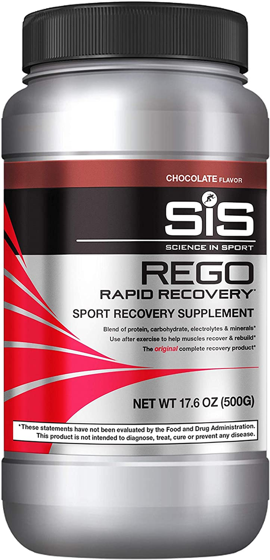 REGO Recovery Drink, Post Workout Protein Drink, 23G Carbohydrates with Electrolyte and Vitamins, 20G Soy Protein Isolate, Full Spectrum of Nutrients, Chocolate - 1.25Lbs