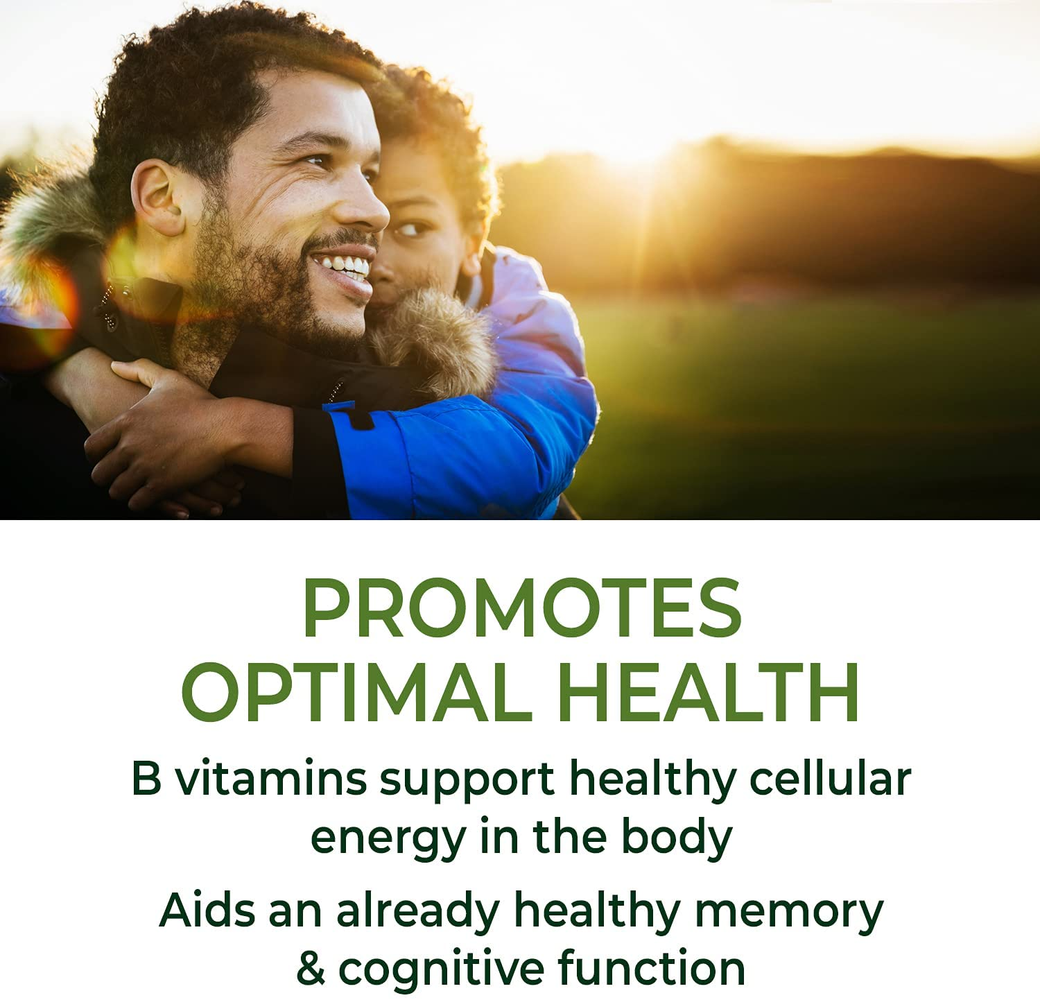 Men'S Multivitamin -With B Vitamins for Cellular Energy Production & Choline to Support Cognitive Function - Non-Gmo, Vegetarian & Made without Dairy and Soy - 60 Tabs (30 Servings)