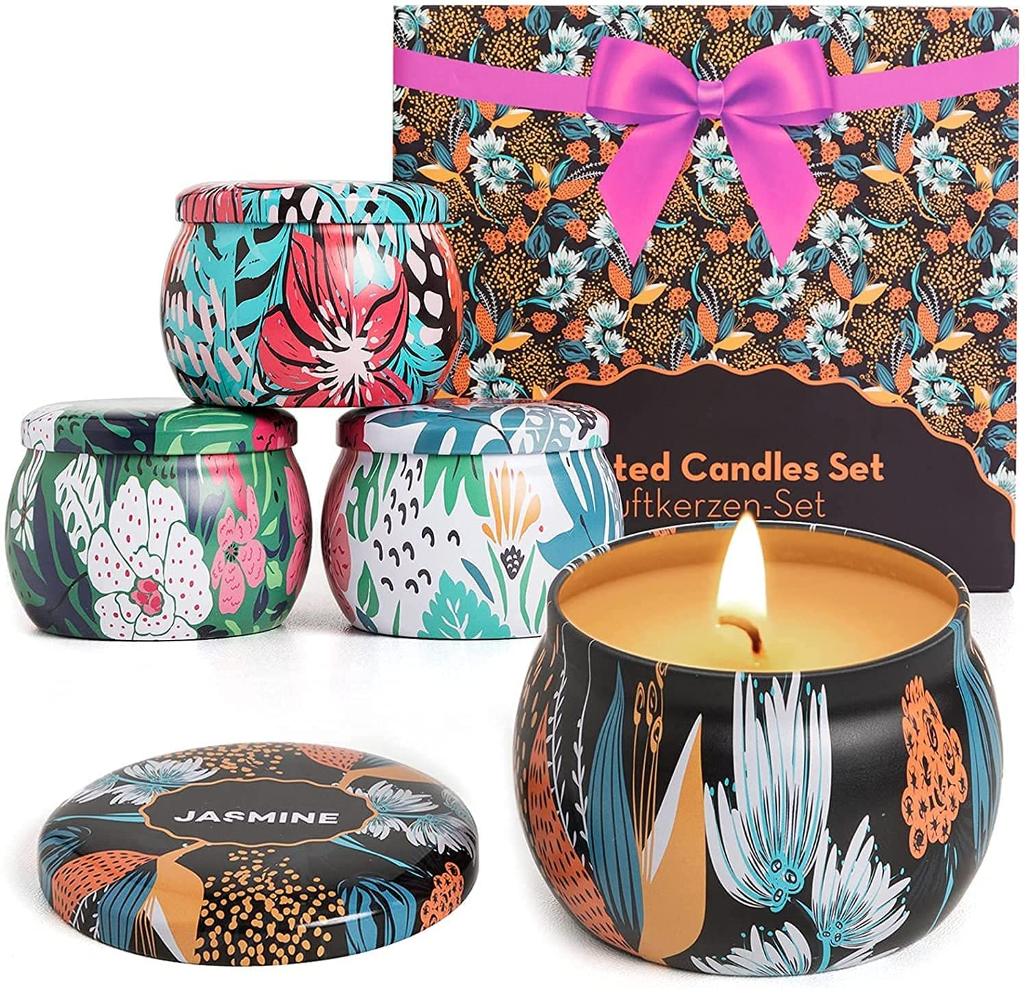 Scented Candles Gifts for Women Mom, Soy Candles for Home Scented, Elegant Candle Sets with Pure Essential Oil, Ideal for Birthday, Women'S Day, Holiday