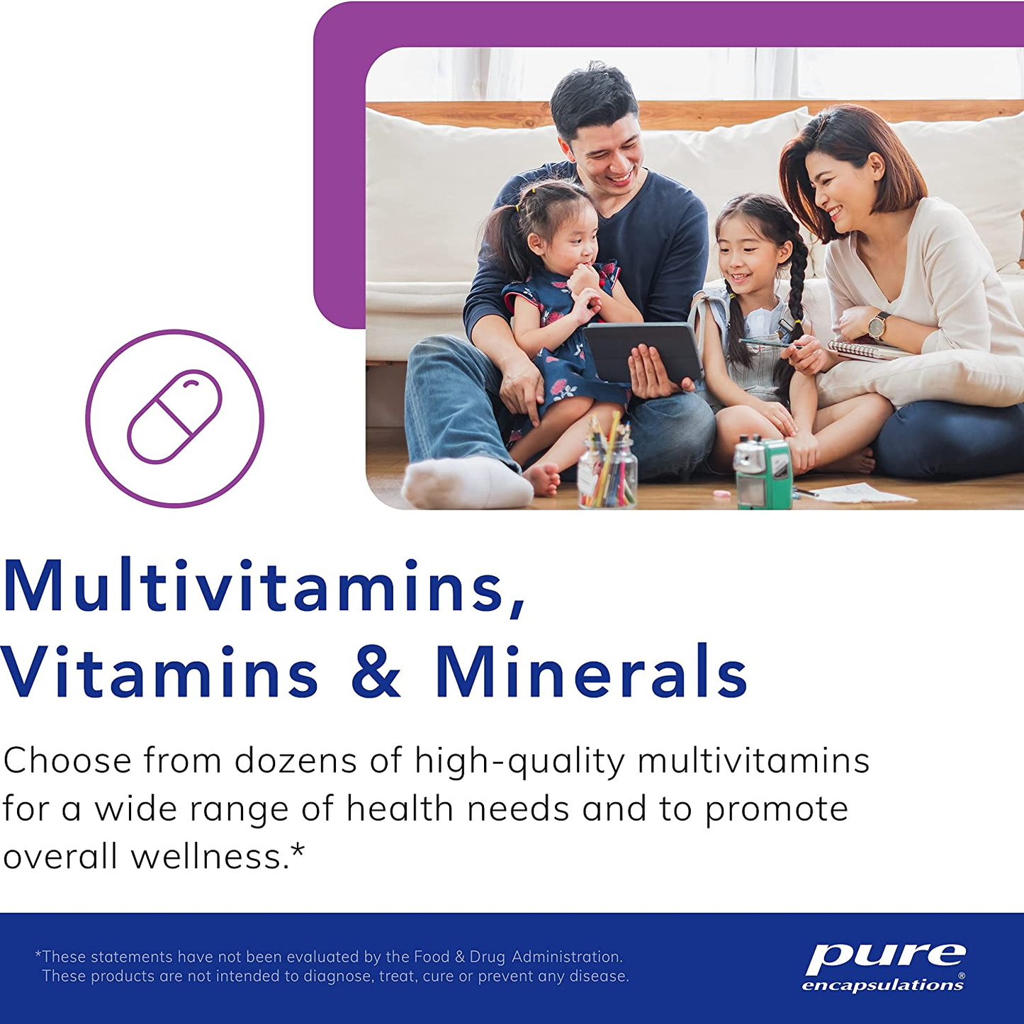 O.N.E. Multivitamin | Once Daily Multivitamin with Antioxidant Complex Metafolin, Coq10, and Lutein to Support Vision, Cognitive Function, and Cellular Health* | 30 Capsules