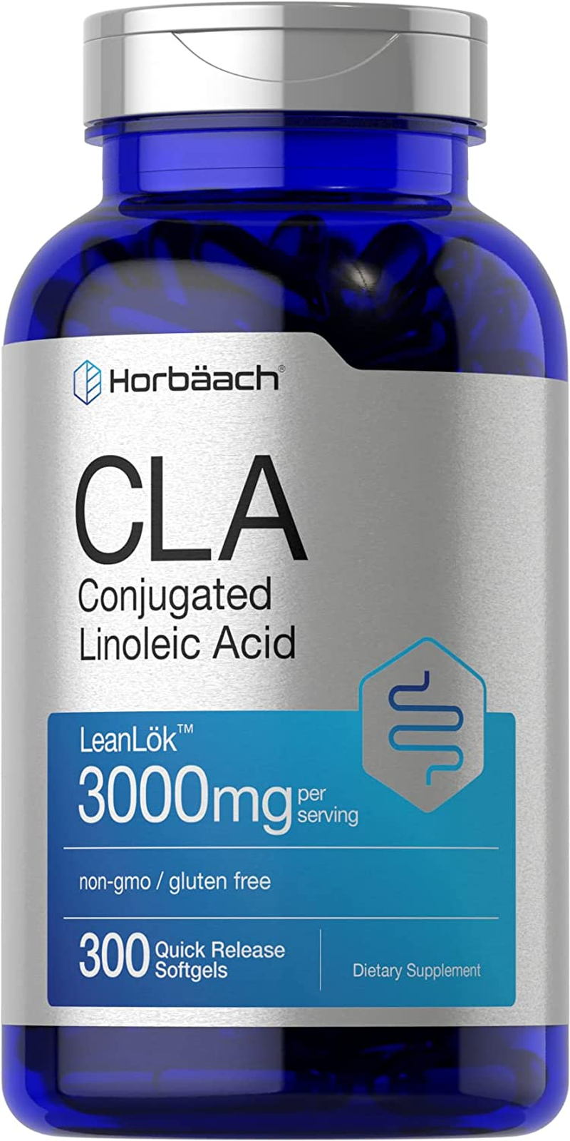 CLA 3000 Mg | 300 Softgel Pills | Maximum Potency | Conjugated Lineolic Acid from Safflower Oil | Non-Gmo, Gluten Free | by Horbaach