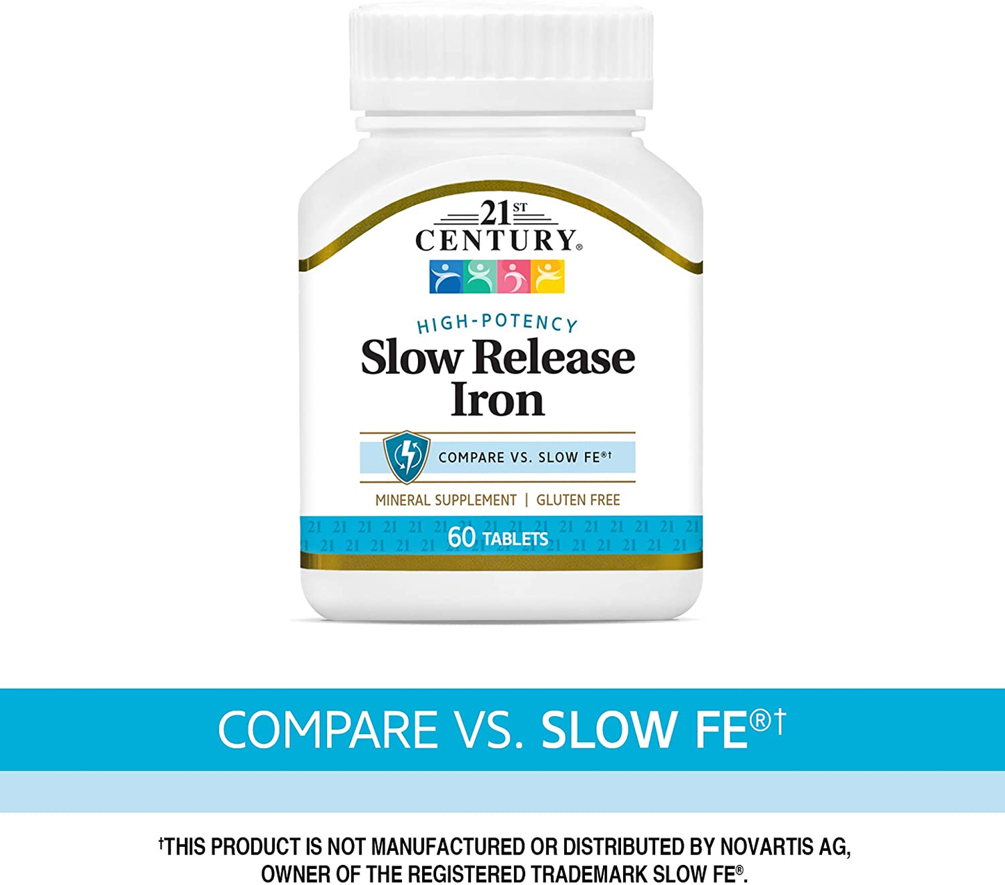 Slow Release Iron Tablets, 60 Count