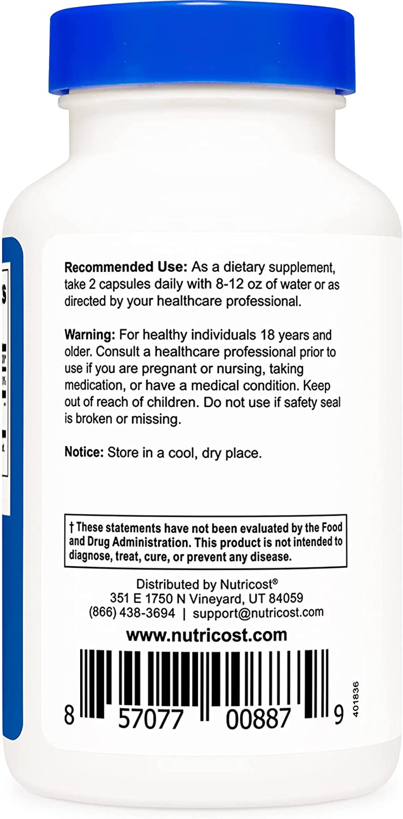 HMB (Beta-Hydroxy Beta-Methylbutyrate) 1000Mg (120 Capsules) - 500Mg per Capsule, 60 Servings - Gluten Free and Non-Gmo